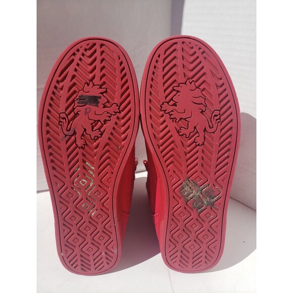 Vlado Footwear Mens Atlas II 2 Red Mono Hi-Top Shoes IG-1500-5R US Size 8 - Picture 15 of 16